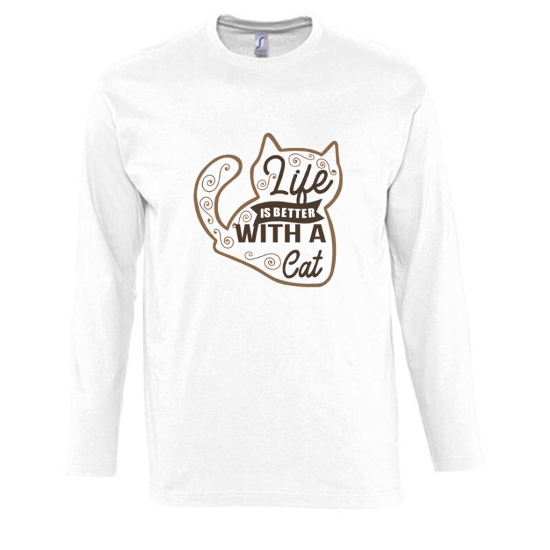 Life is Better Hosszú Ujjú Póló