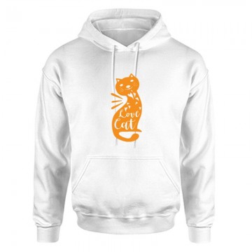 Love cat Unisex Kapucnis Pulcsi