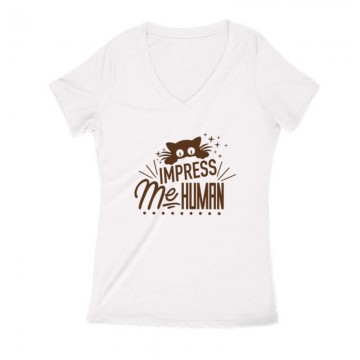 Me Human Női V Kivágott póló