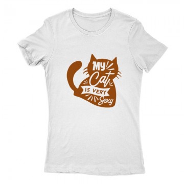 My cat is very sexy Női Póló