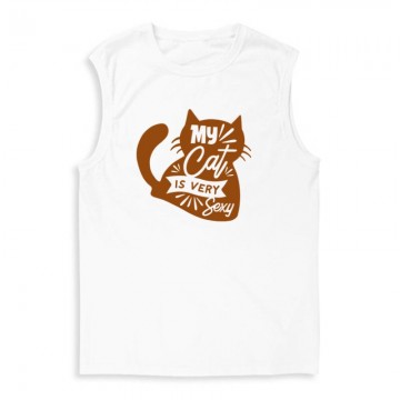 My cat is very sexy Férfi Trikó