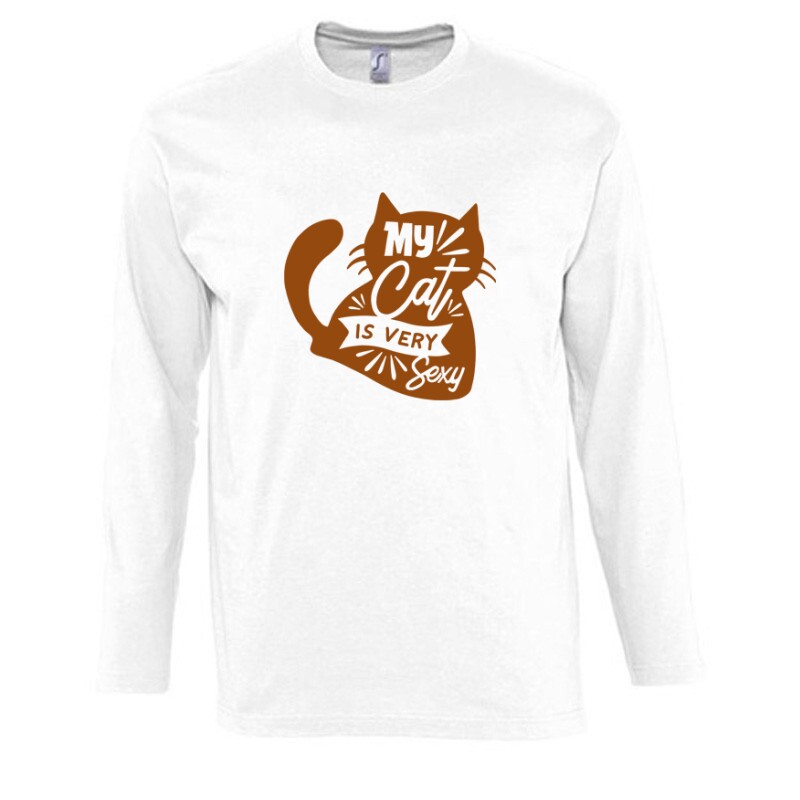 My cat is very sexy Hosszú Ujjú Póló