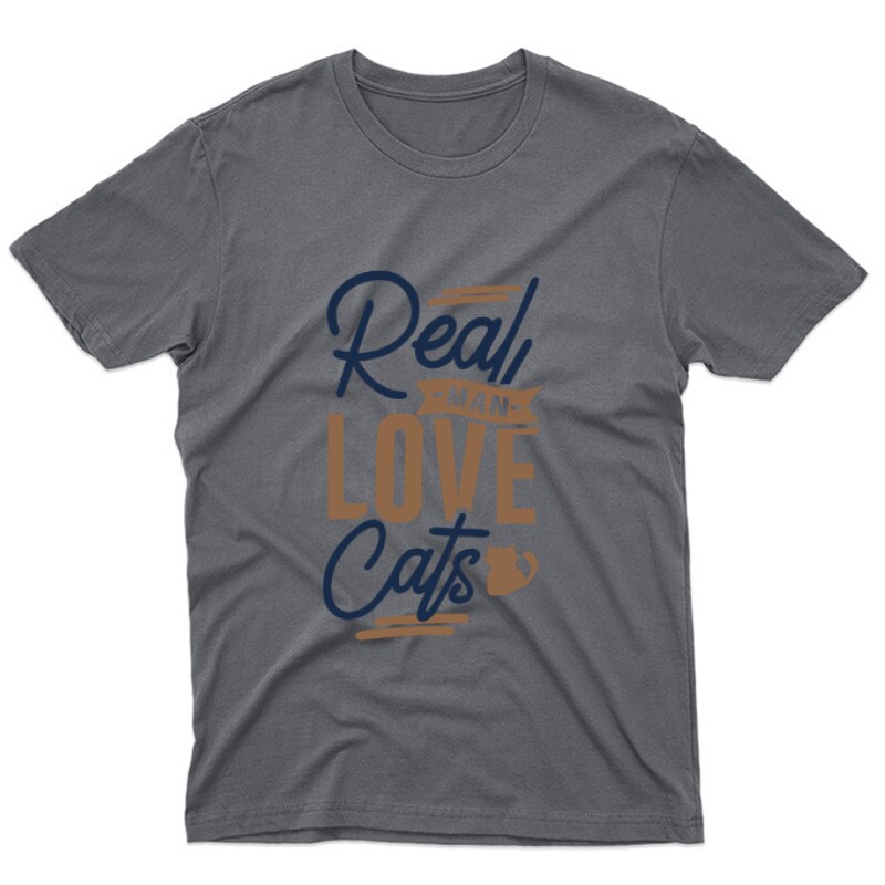 Real man love cats Unisex Póló