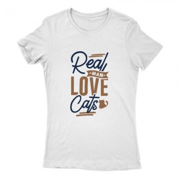 Real man love cats Női Póló