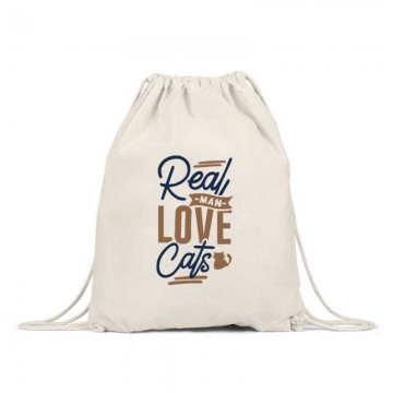 Real man love cats Hátizsák
