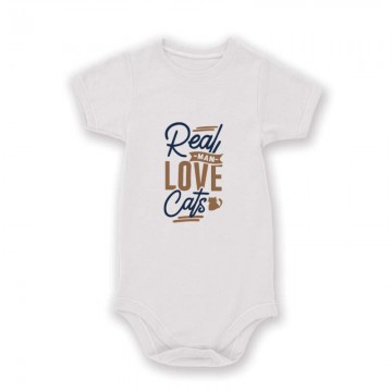 Real man love cats Baby Body