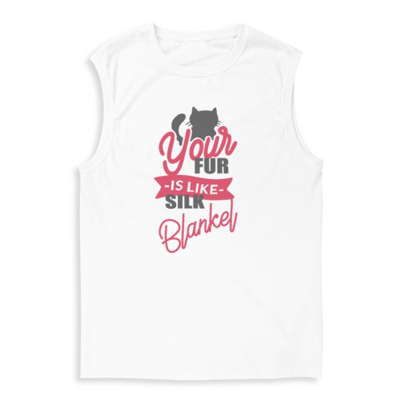 Your fur is like silk blankel Férfi Trikó