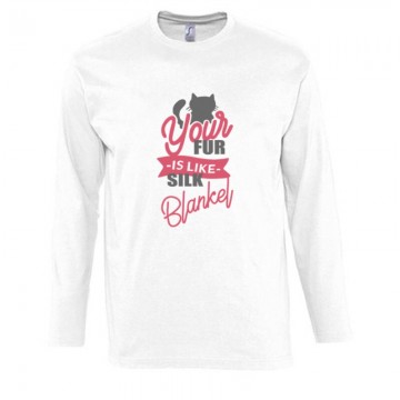 Your fur is like silk blankel Hosszú Ujjú Póló
