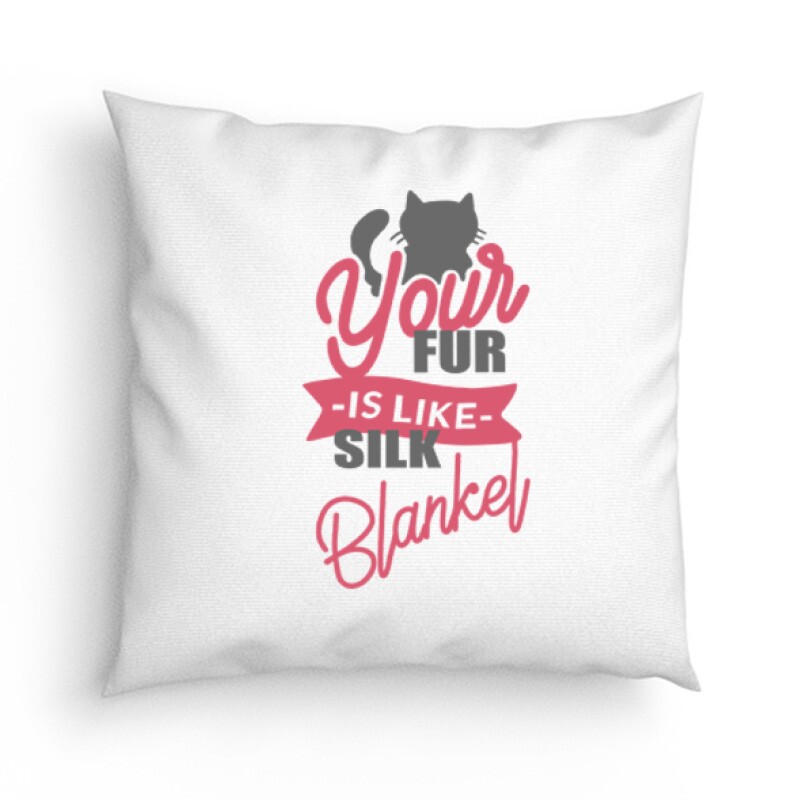 Your fur is like silk blankel Párna