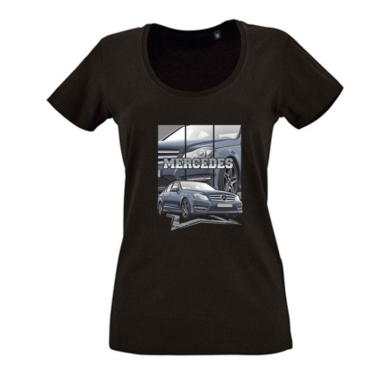 Mercedes C Class Color Női O Nyakú Póló