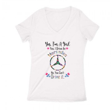 Just A Girl (Mercedes) Női V Kivágott póló