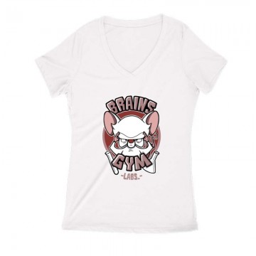 Brain Gym Női V Kivágott póló