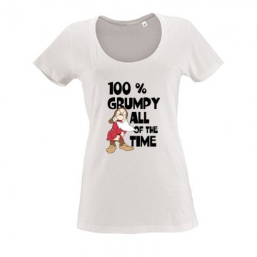 100% Grumpy Női O Nyakú Póló