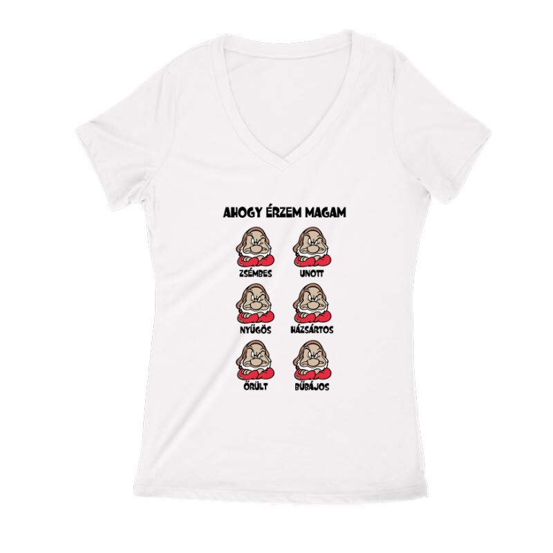 Ahogy érzem magam Női V Kivágott póló