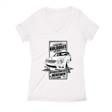 Jobb Egy Merciben Sírni (E Class) Női V Kivágott póló