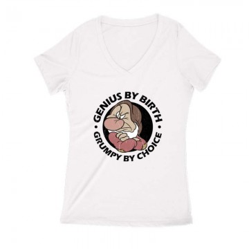 Genius by birth Női V Kivágott póló