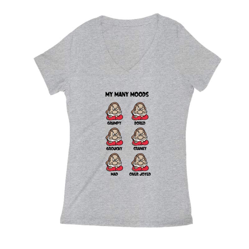 My many moods Női V Kivágott póló