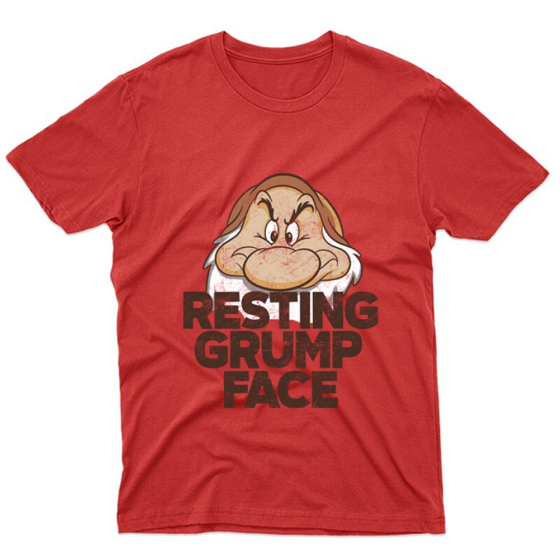 Resting  Grumpy Face Unisex Póló