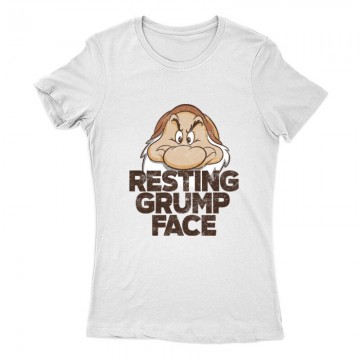 Resting Grumpy Face Női Póló