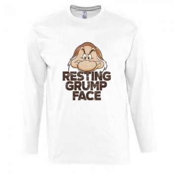 Resting Grumpy Face Hosszú Ujjú Póló