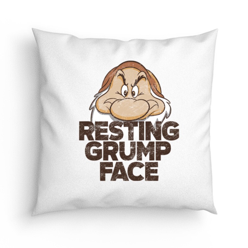 Resting  Grumpy Face Párna