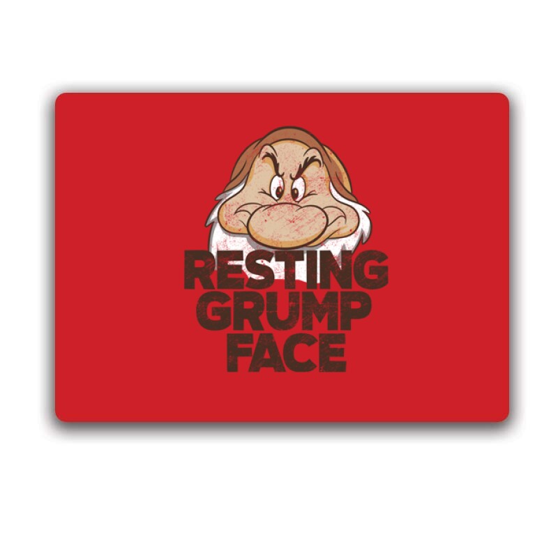 Resting  Grumpy Face Egérpad