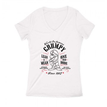 World in famous Női V Kivágott póló