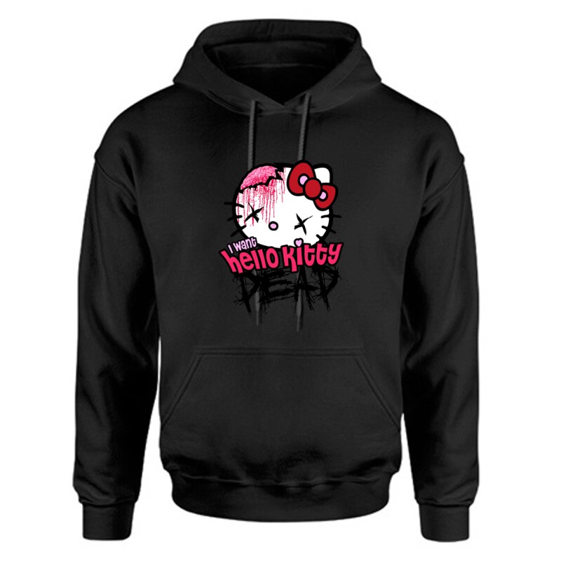 Hello Kitty Dead Unisex Kapucnis Pulcsi