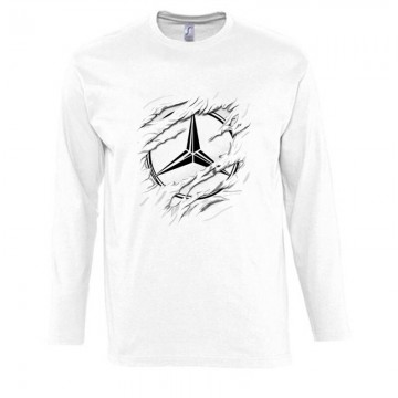 Mercedes Tépett Hosszú Ujjú Póló