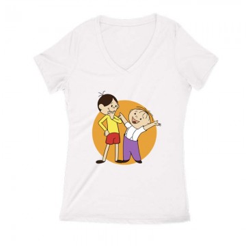 Lolka és bolka Női V Kivágott póló