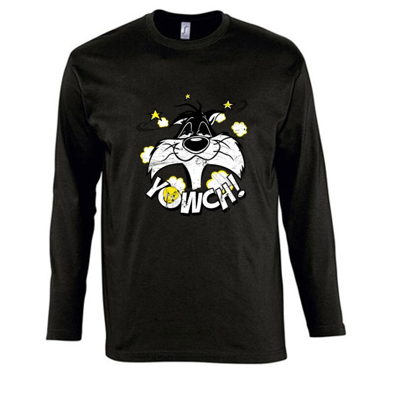 Sylvester yowch Hosszú Ujjú Póló