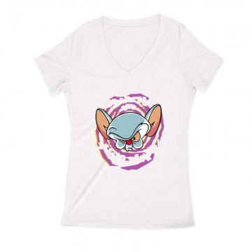 Brain hypnotizes Női V Kivágott póló