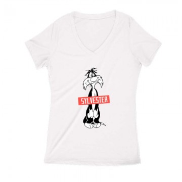 Sylvester 2 Női V Kivágott póló