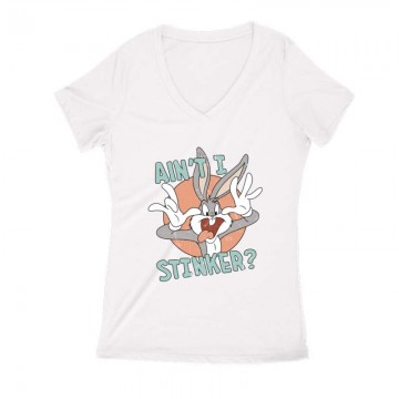 Ain't I Stinker Női V Kivágott póló