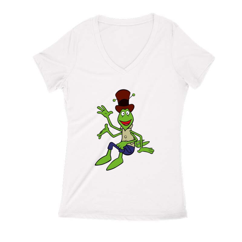 Flip a szöcske Női V Kivágott póló