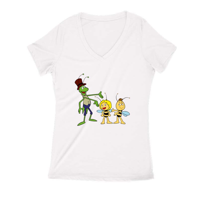 Maja Flip és Vili Női V Kivágott póló