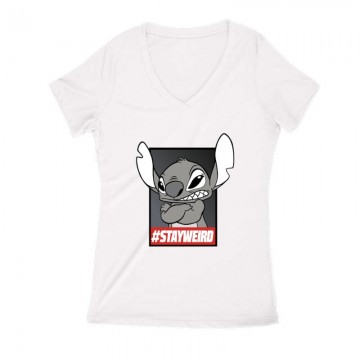 Stay Weird Női V Kivágott póló