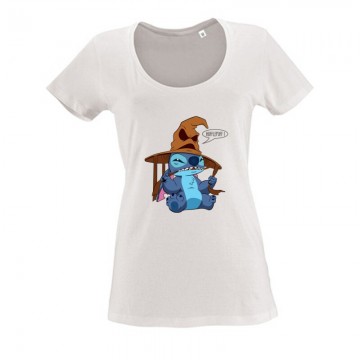 Hufflepuff stitch Női O Nyakú Póló