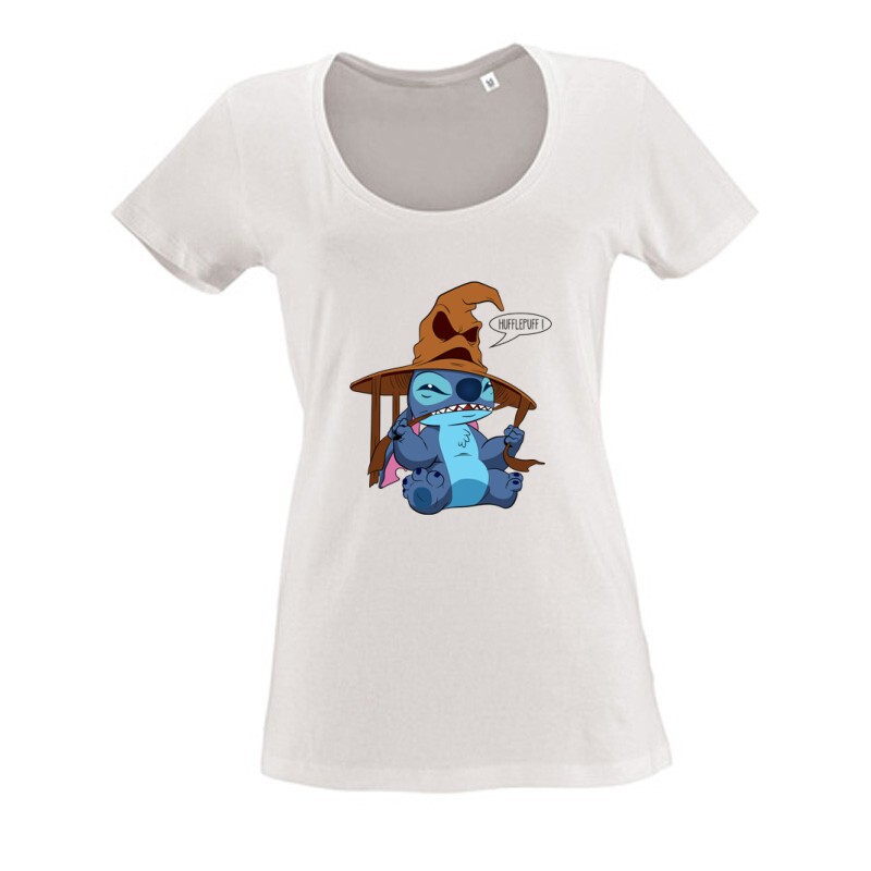 Hufflepuff stitch Női O Nyakú Póló