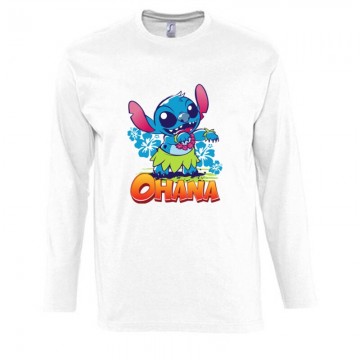 Ohana Stitch Hosszú Ujjú Póló