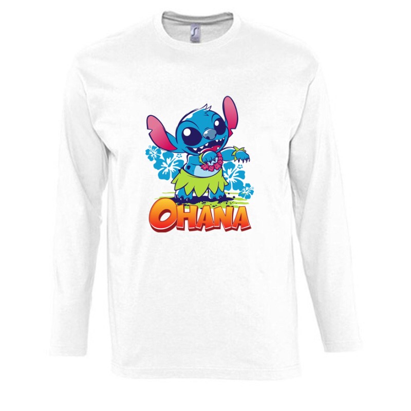 Ohana Stitch Hosszú Ujjú Póló