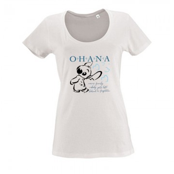 Ohana Stitch 2 Női O Nyakú Póló