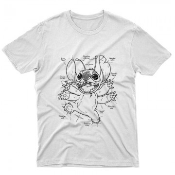 Stitch Layout Unisex Póló