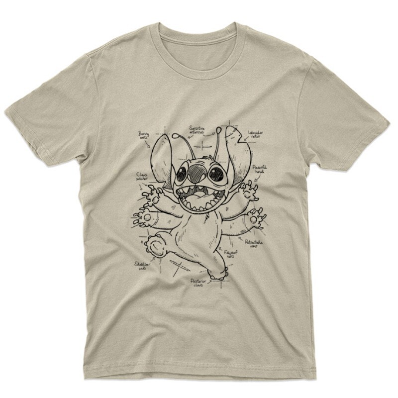 Stitch Layout Unisex Póló