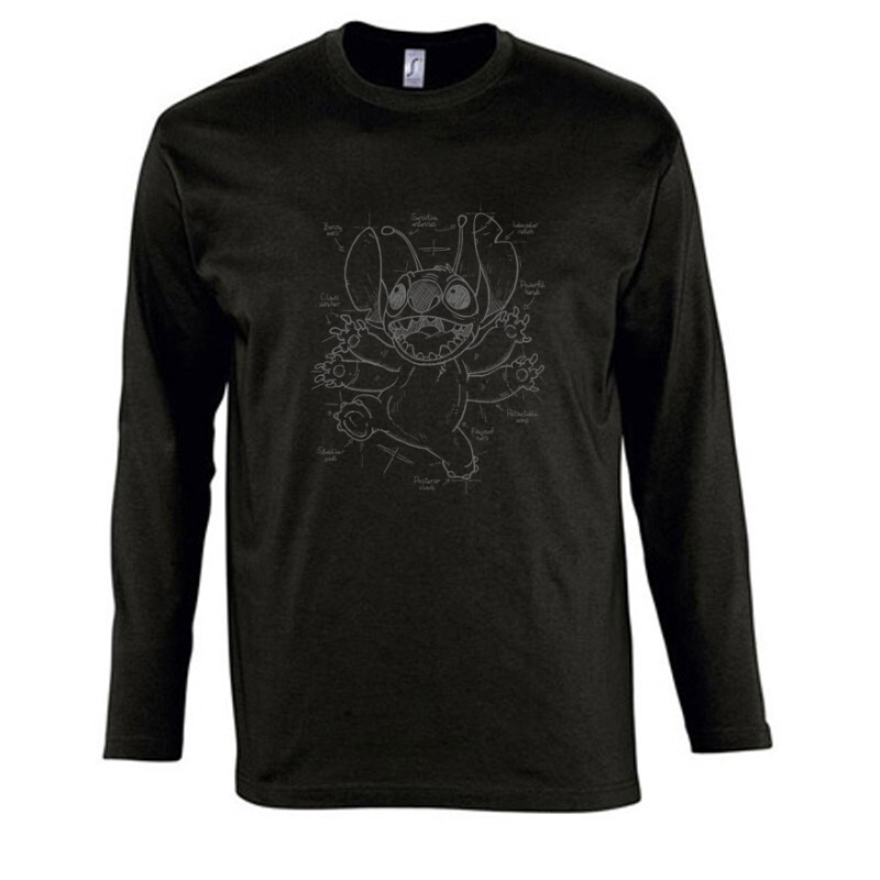 Stitch Layout Hosszú Ujjú Póló