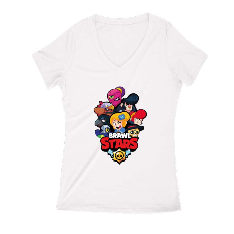 Brawl Stars Character Női V Kivágott póló