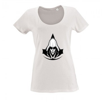 Assassins Creed Face Női O Nyakú Póló