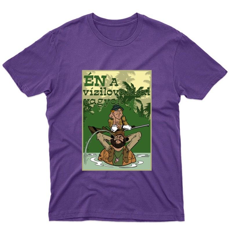 Én a vízilovakkal vagyok Unisex Póló