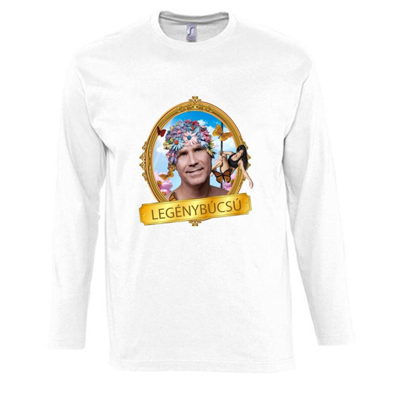 Will Ferrell Legénybúcsú Hosszú Ujjú Póló