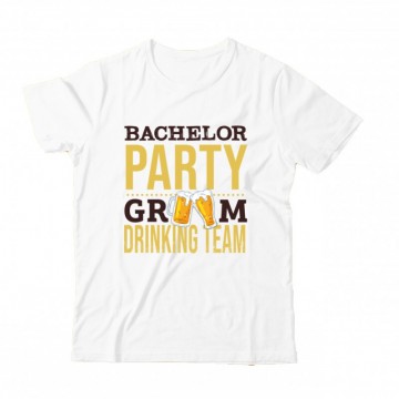 Bachelor Party Groom Drinking Team Gyermek Póló